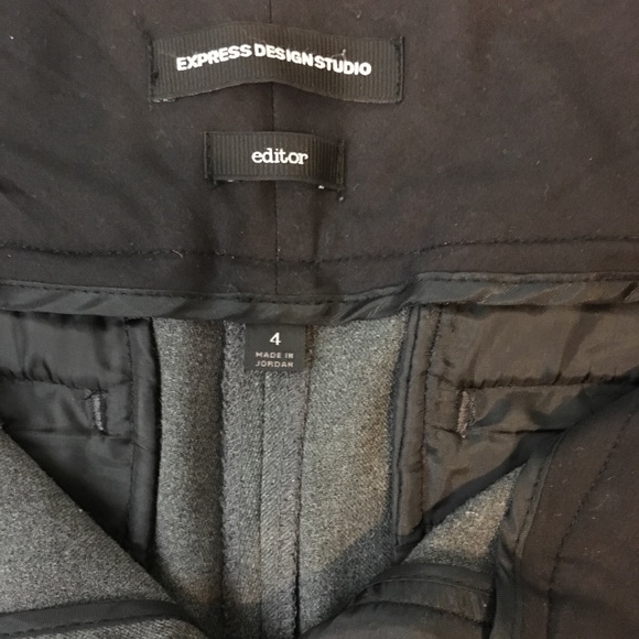EXPRESS Design Studio Editor Pants Dark Gray - Picture 5 of 6